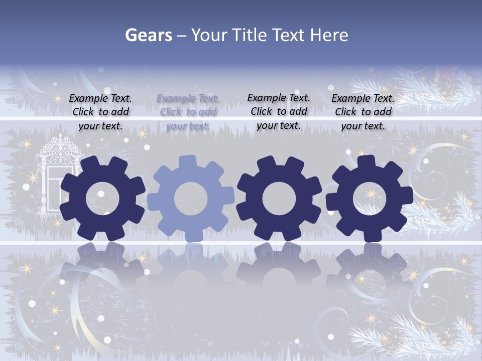 Frame Window Christmas PowerPoint Template