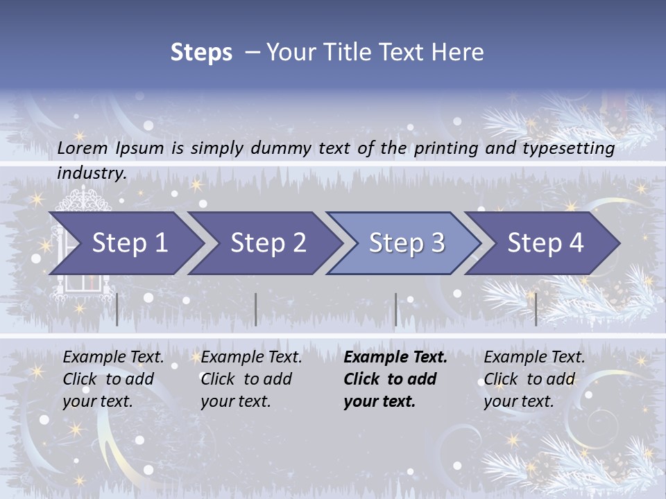 Frame Window Christmas PowerPoint Template