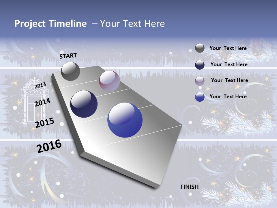 Frame Window Christmas PowerPoint Template