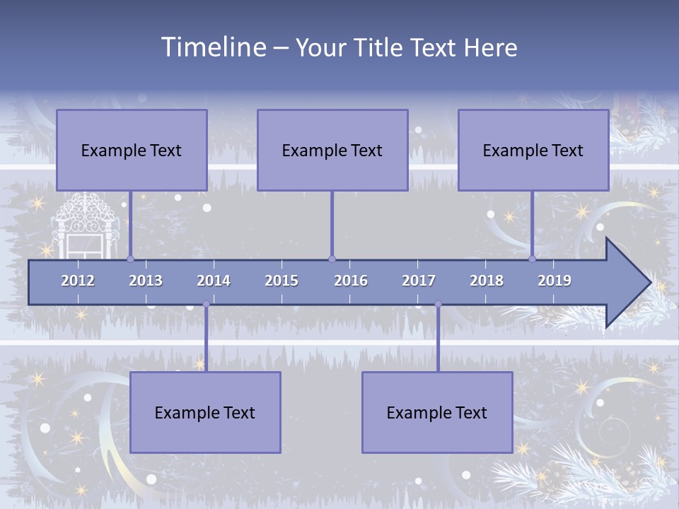 Frame Window Christmas PowerPoint Template