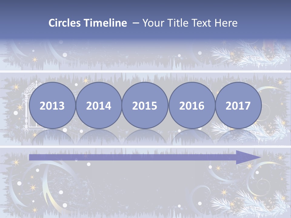 Frame Window Christmas PowerPoint Template
