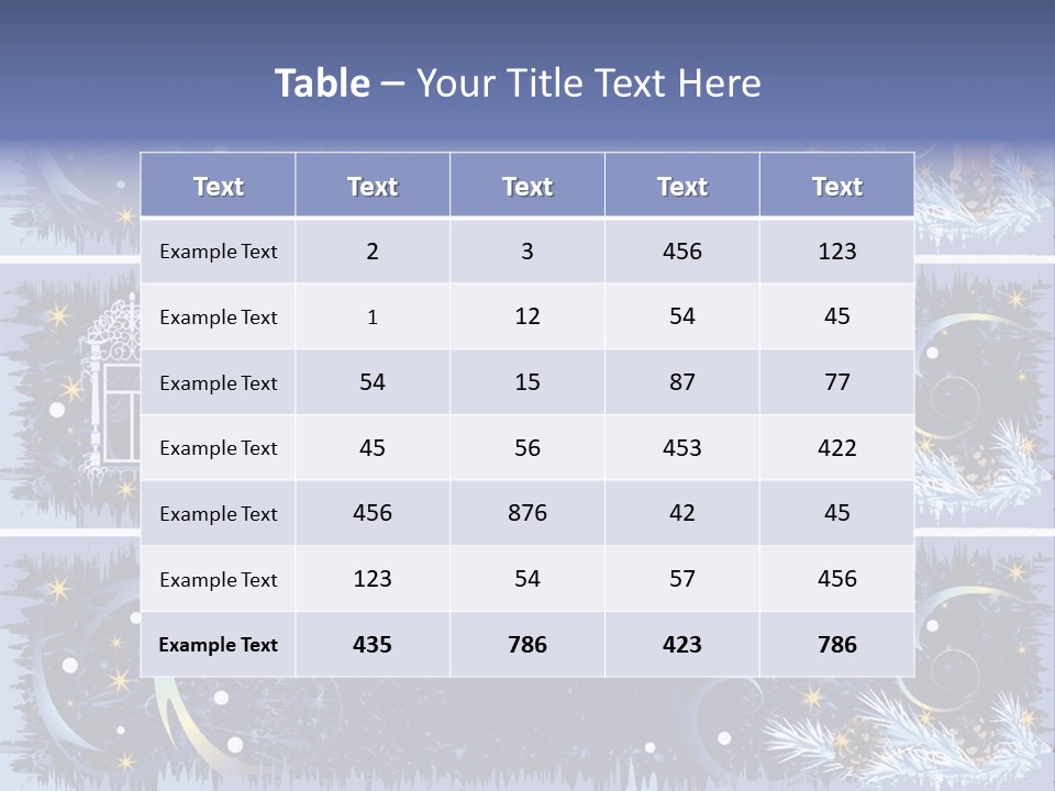 Frame Window Christmas PowerPoint Template