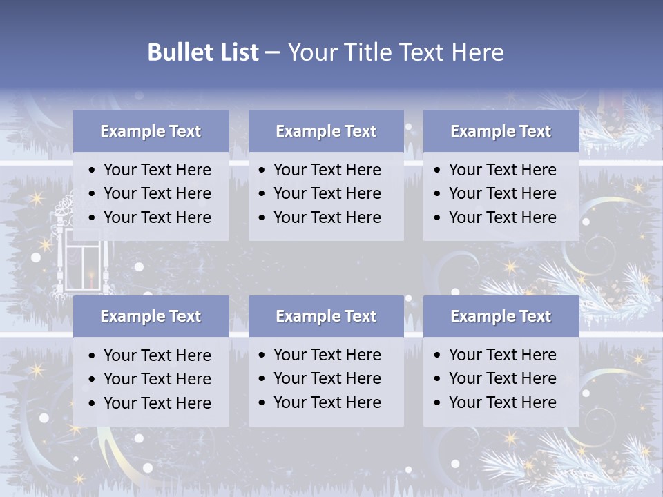 Frame Window Christmas PowerPoint Template