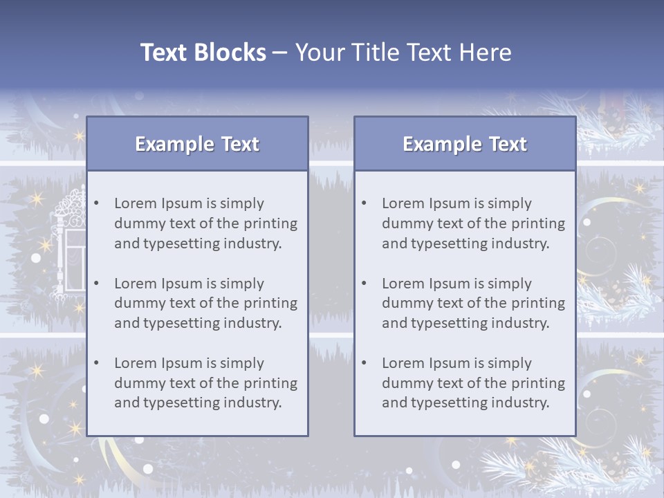 Frame Window Christmas PowerPoint Template