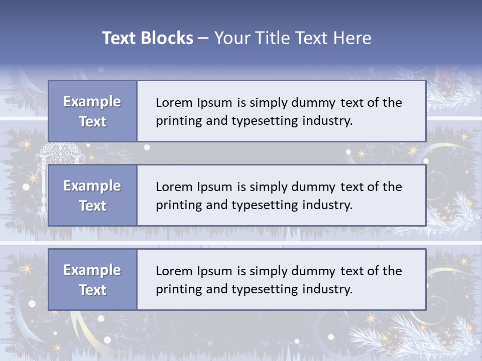 Frame Window Christmas PowerPoint Template