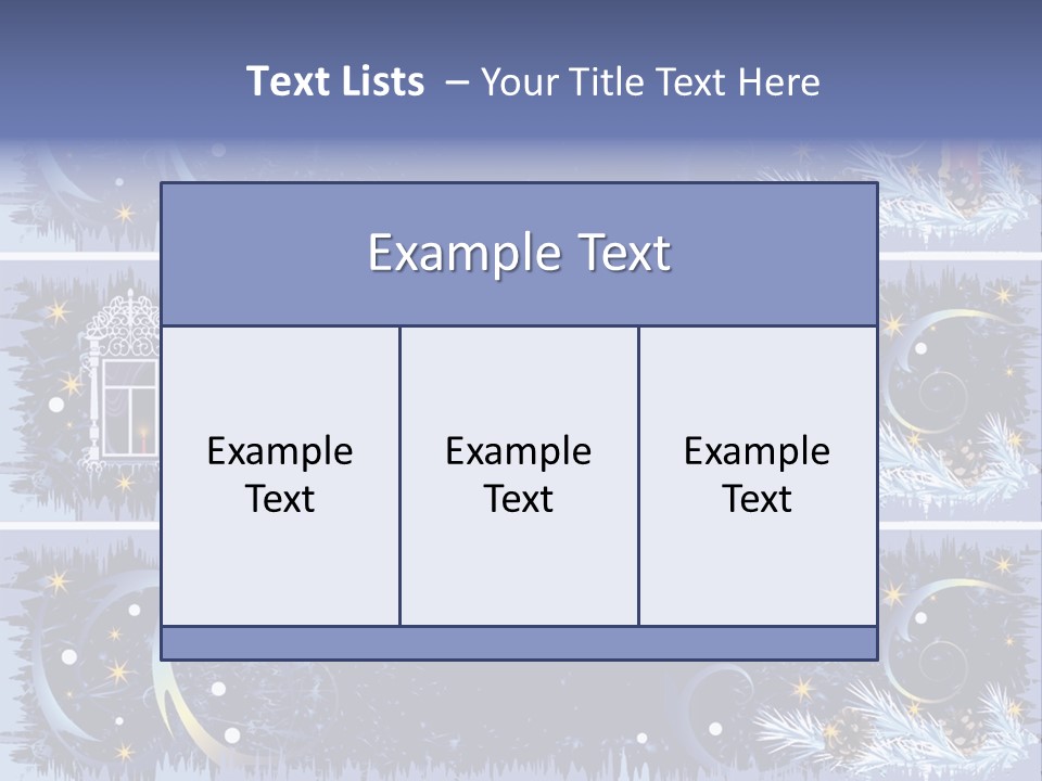 Frame Window Christmas PowerPoint Template