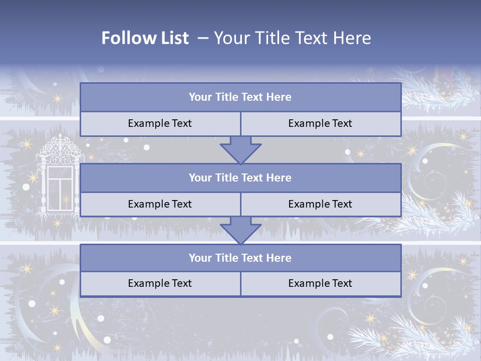 Frame Window Christmas PowerPoint Template