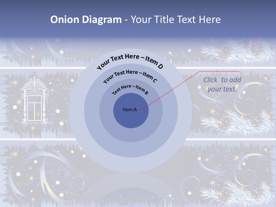 Frame Window Christmas PowerPoint Template