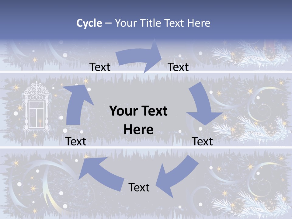 Frame Window Christmas PowerPoint Template