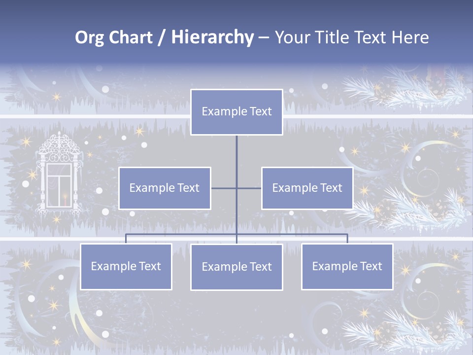 Frame Window Christmas PowerPoint Template