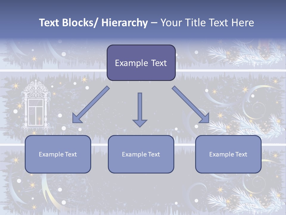 Frame Window Christmas PowerPoint Template