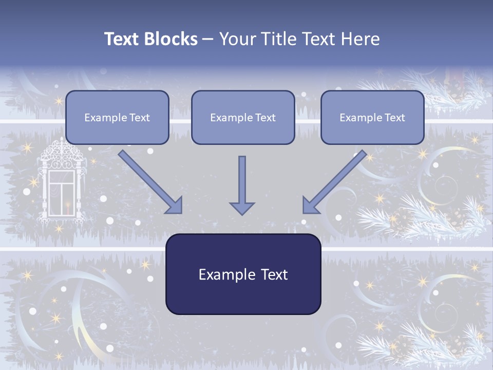 Frame Window Christmas PowerPoint Template