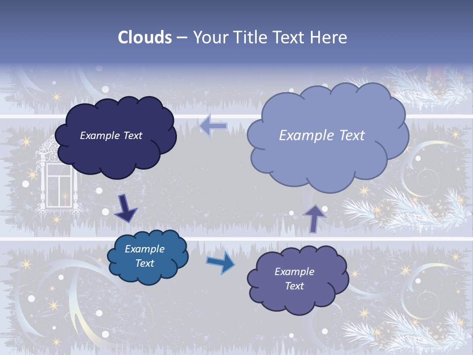 Frame Window Christmas PowerPoint Template
