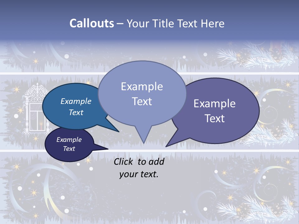 Frame Window Christmas PowerPoint Template