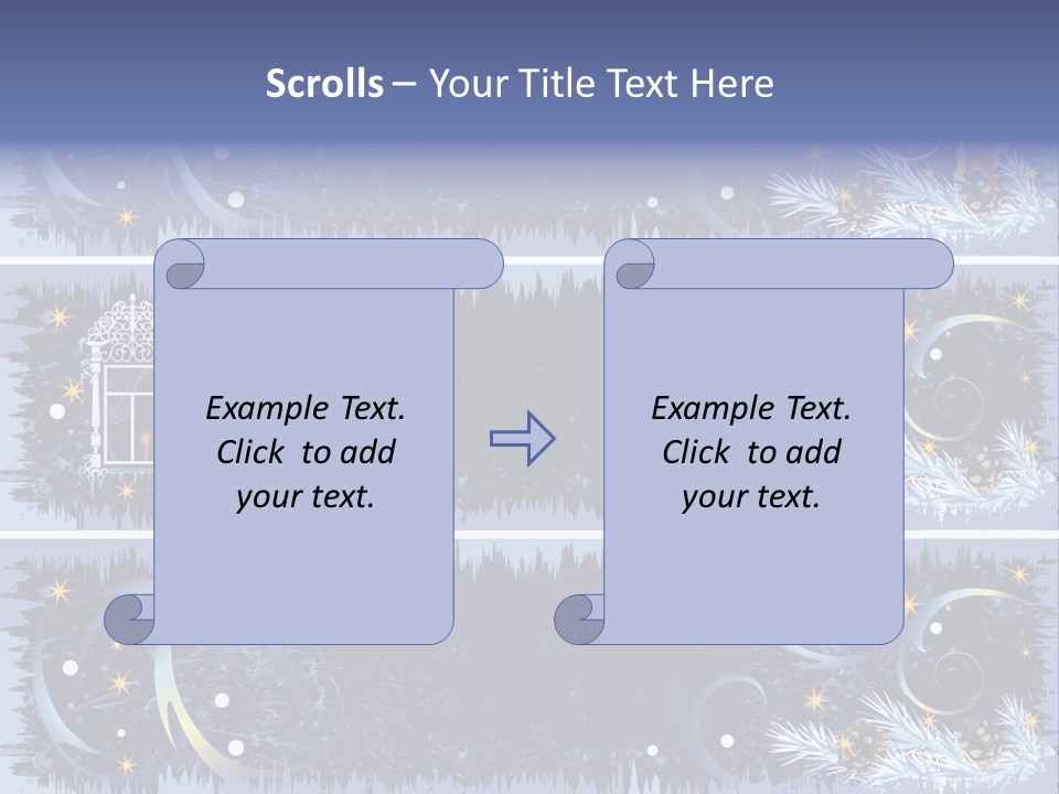 Frame Window Christmas PowerPoint Template