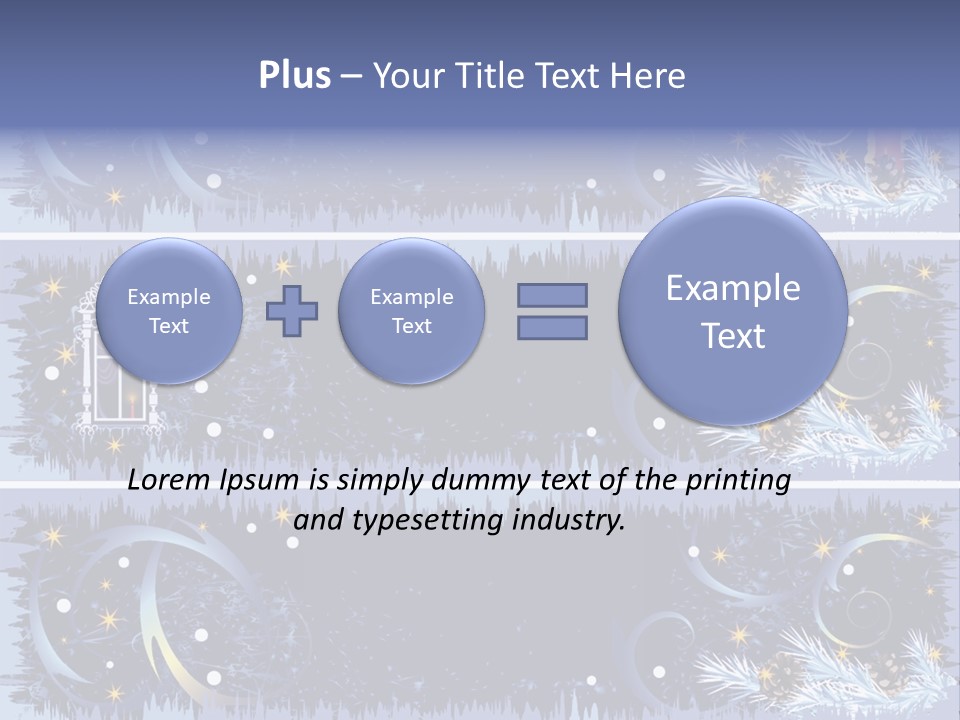Frame Window Christmas PowerPoint Template