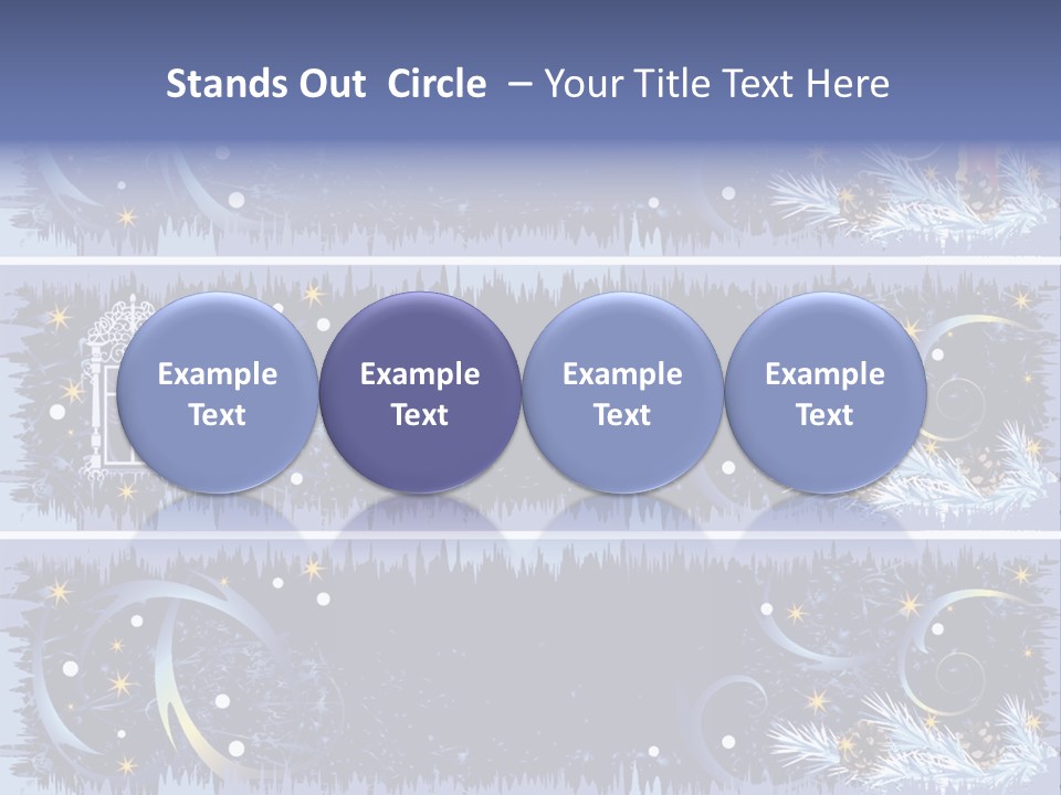 Frame Window Christmas PowerPoint Template