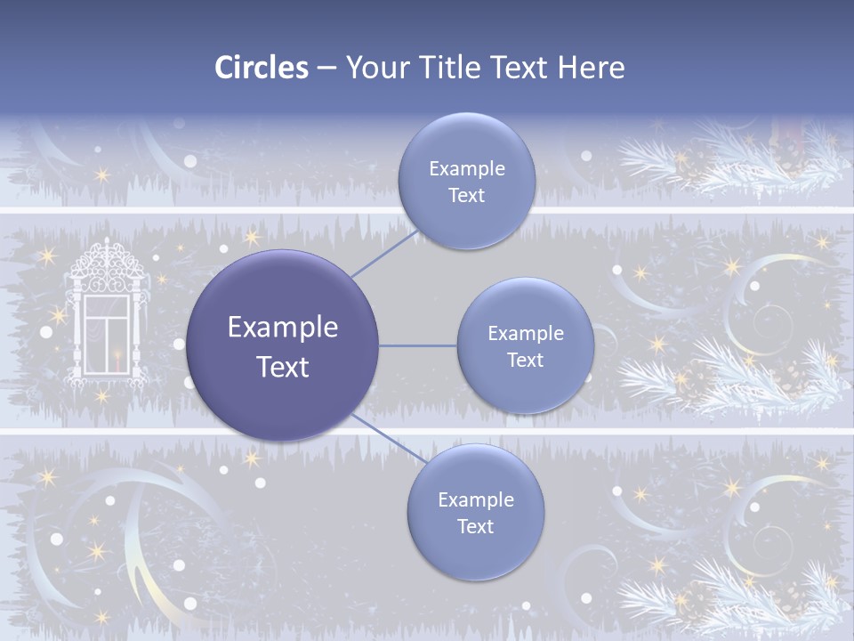 Frame Window Christmas PowerPoint Template