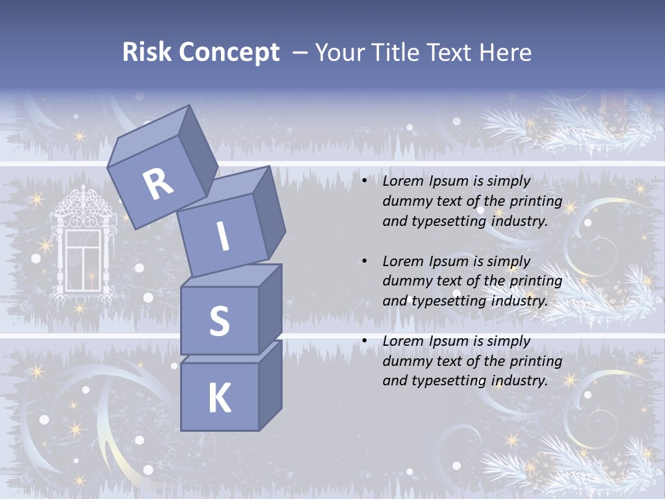 Frame Window Christmas PowerPoint Template