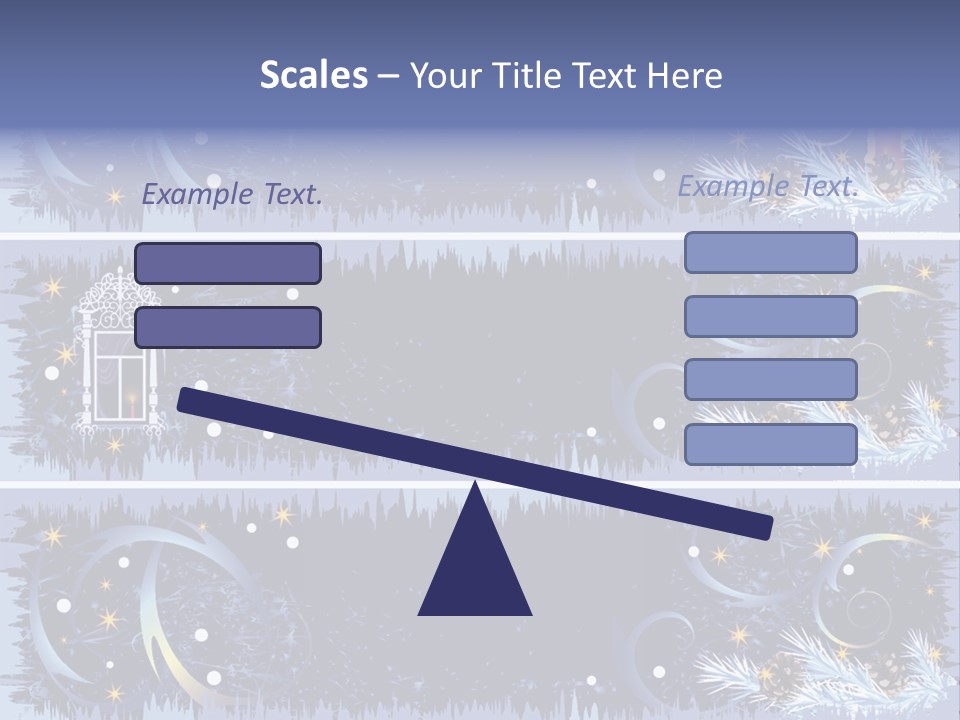 Frame Window Christmas PowerPoint Template