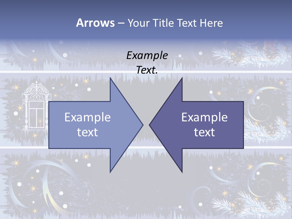 Frame Window Christmas PowerPoint Template