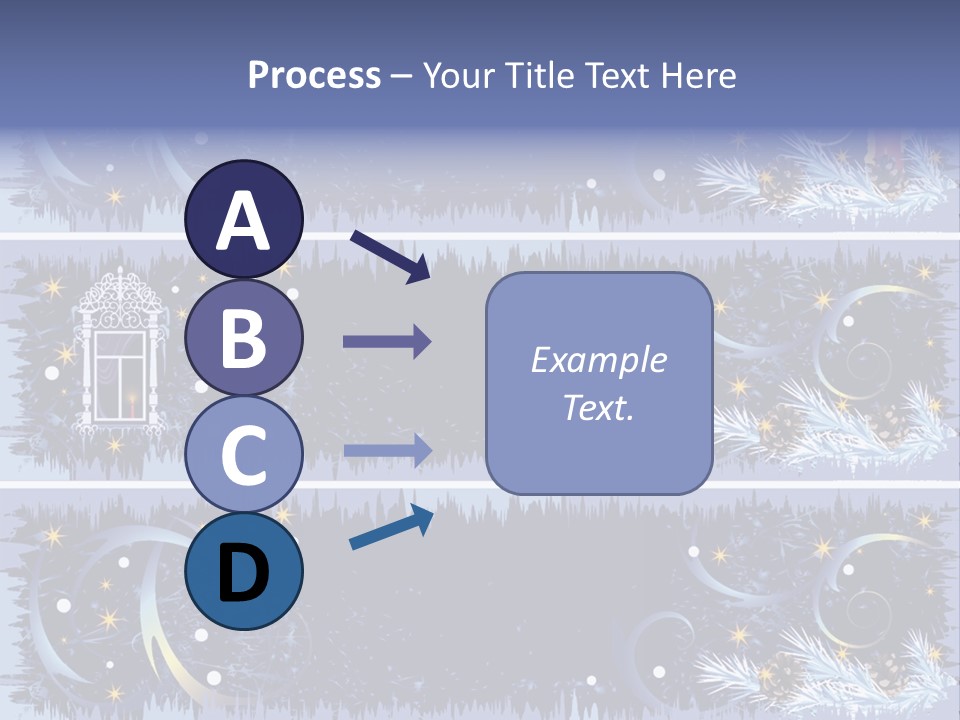 Frame Window Christmas PowerPoint Template