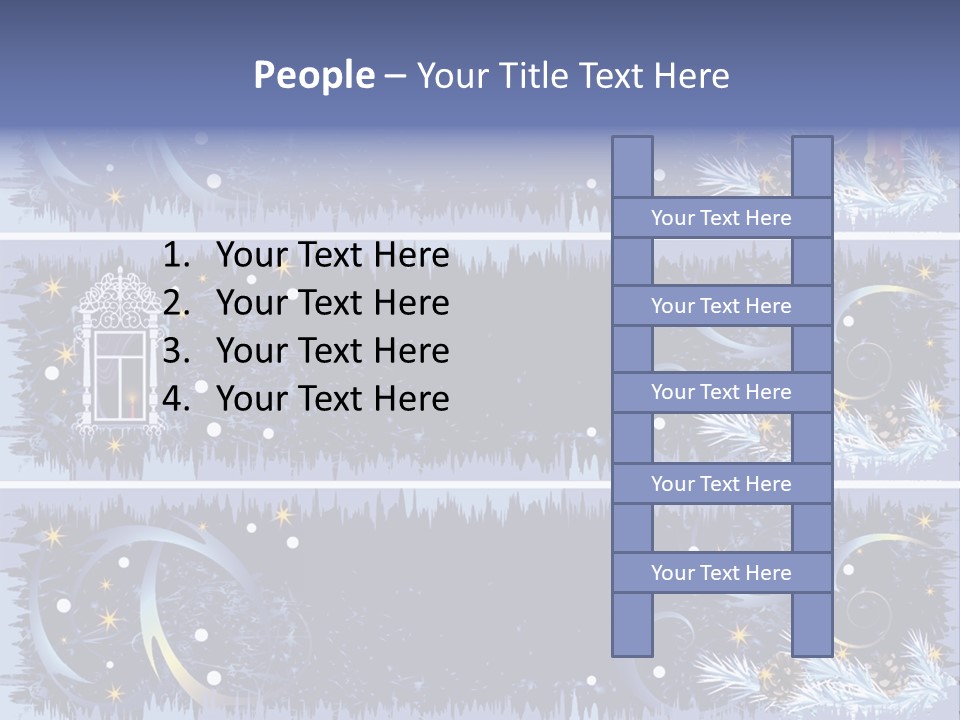 Frame Window Christmas PowerPoint Template