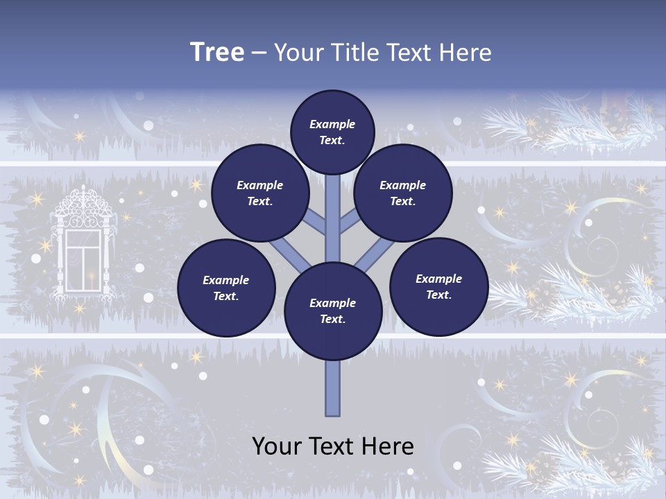 Frame Window Christmas PowerPoint Template