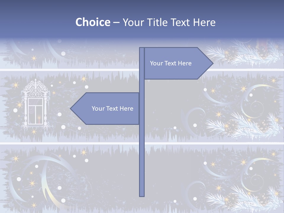 Frame Window Christmas PowerPoint Template
