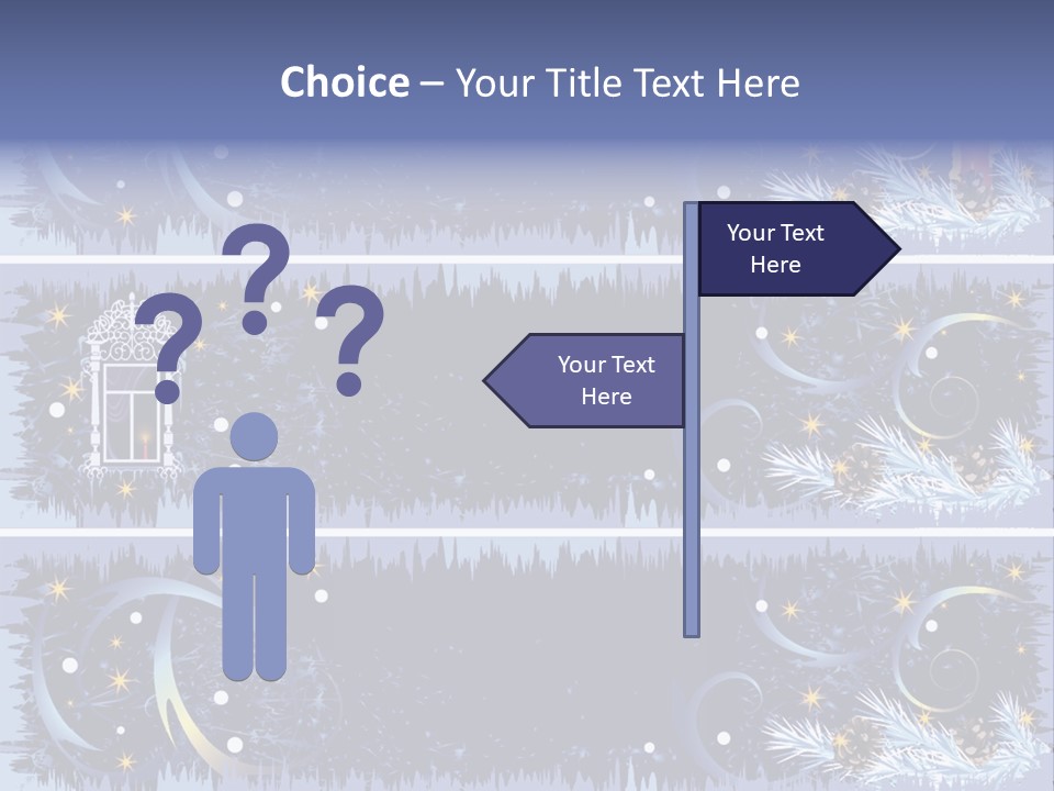 Frame Window Christmas PowerPoint Template