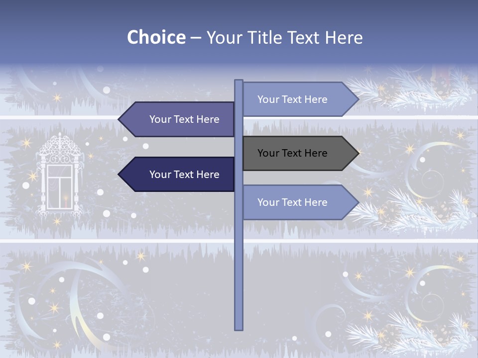 Frame Window Christmas PowerPoint Template