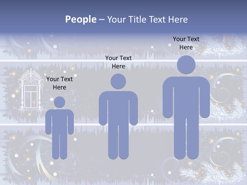 Frame Window Christmas PowerPoint Template