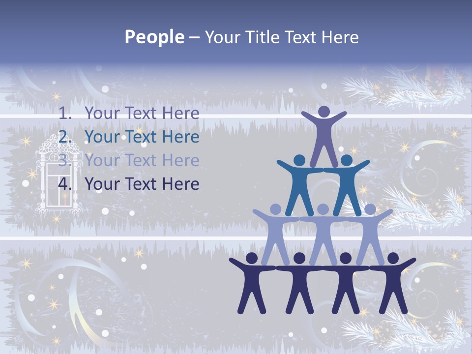 Frame Window Christmas PowerPoint Template