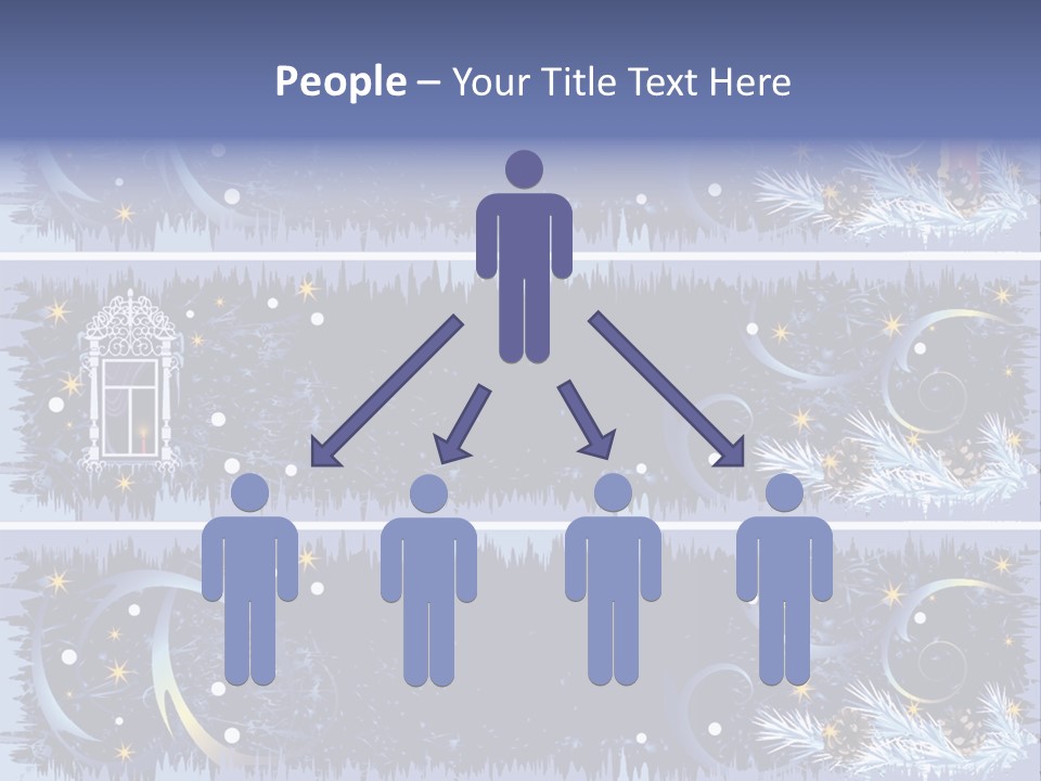 Frame Window Christmas PowerPoint Template