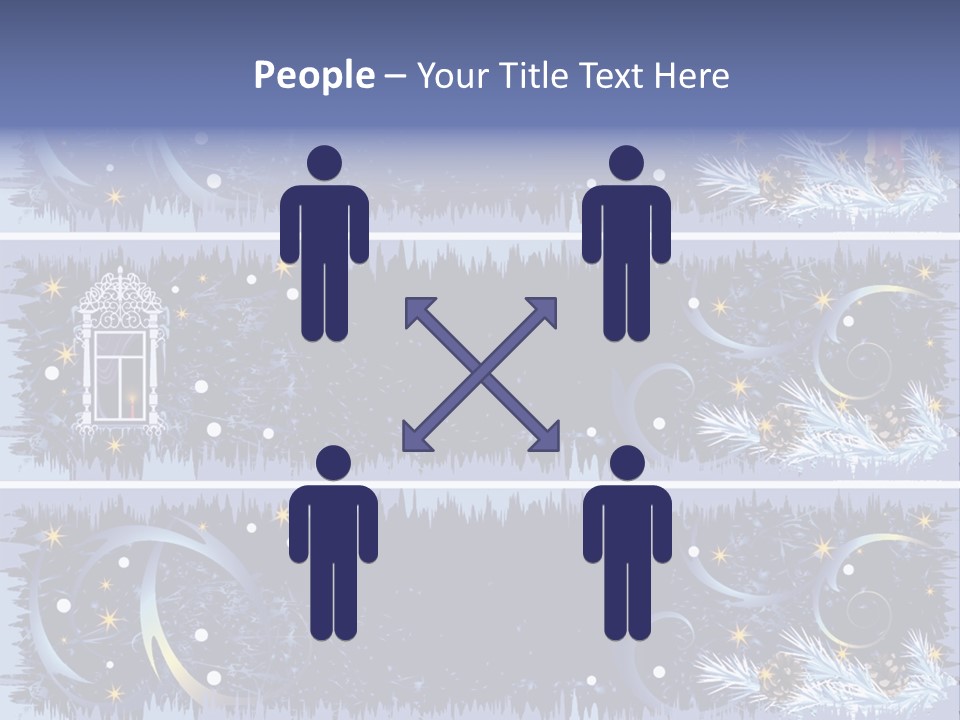 Frame Window Christmas PowerPoint Template