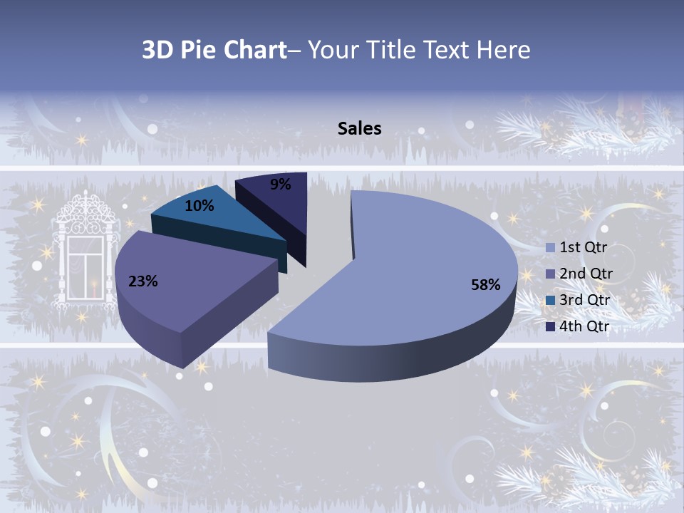 Frame Window Christmas PowerPoint Template