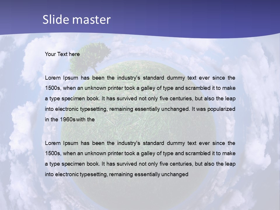 Bed Lamp Ornate PowerPoint Template