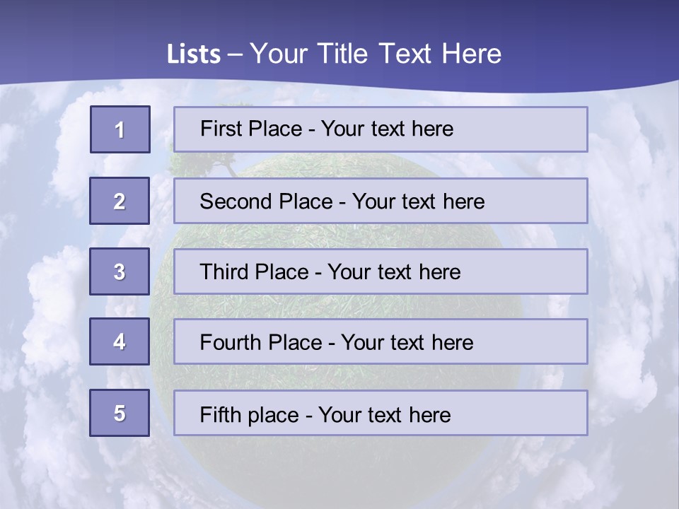 Bed Lamp Ornate PowerPoint Template