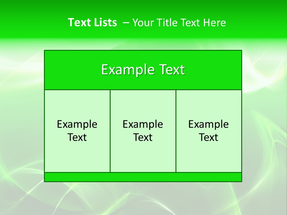 A Green And White Abstract Background With Waves PowerPoint Template