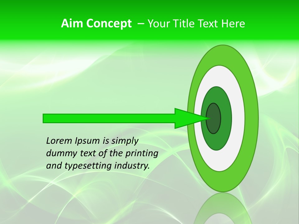 A Green And White Abstract Background With Waves PowerPoint Template