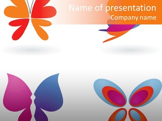 Leaf Butterfly Collection PowerPoint Template