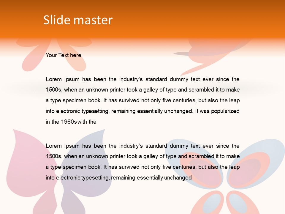 Leaf Butterfly Collection PowerPoint Template