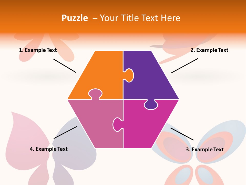 Leaf Butterfly Collection PowerPoint Template