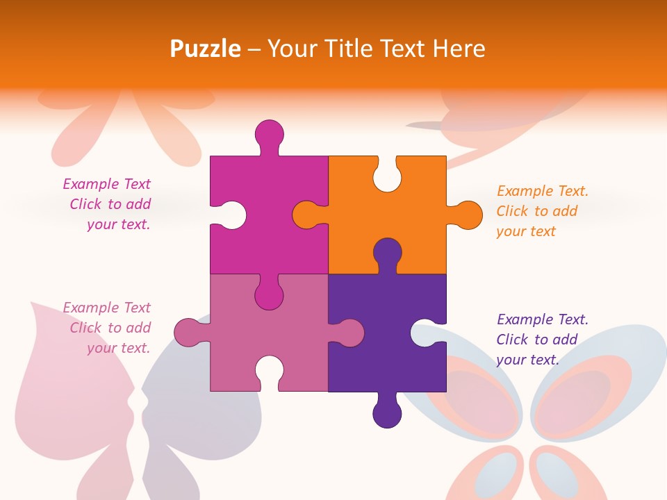 Leaf Butterfly Collection PowerPoint Template