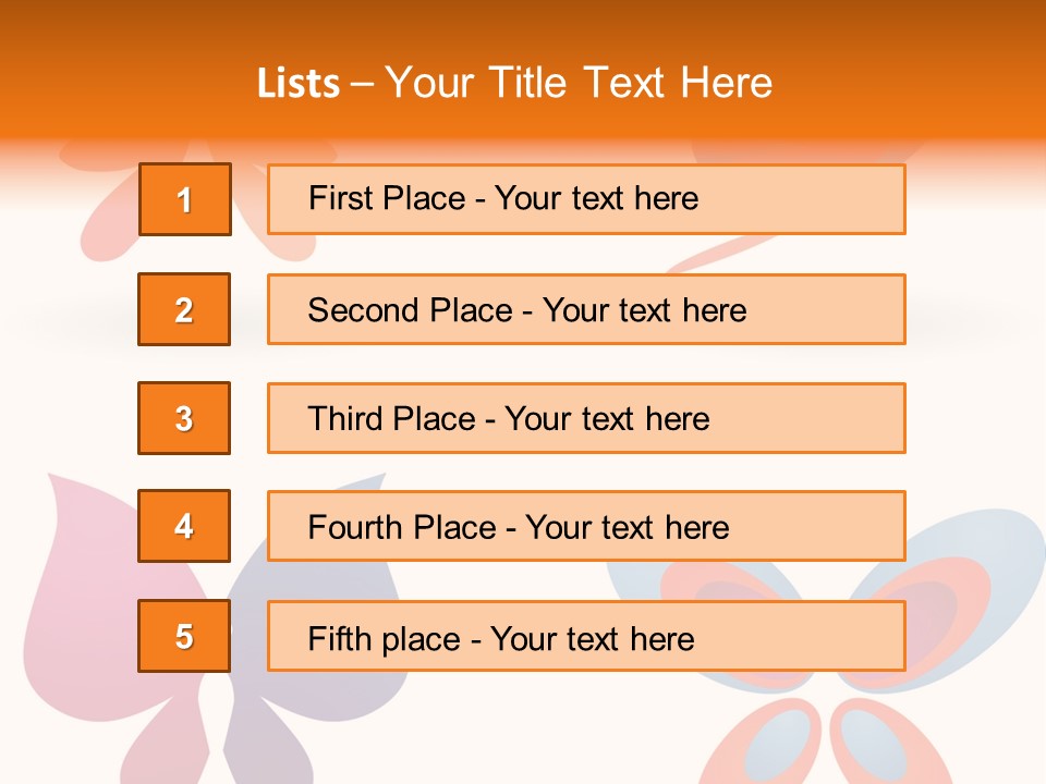 Leaf Butterfly Collection PowerPoint Template