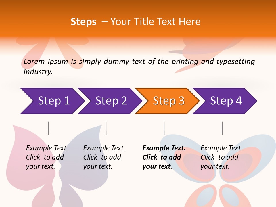 Leaf Butterfly Collection PowerPoint Template