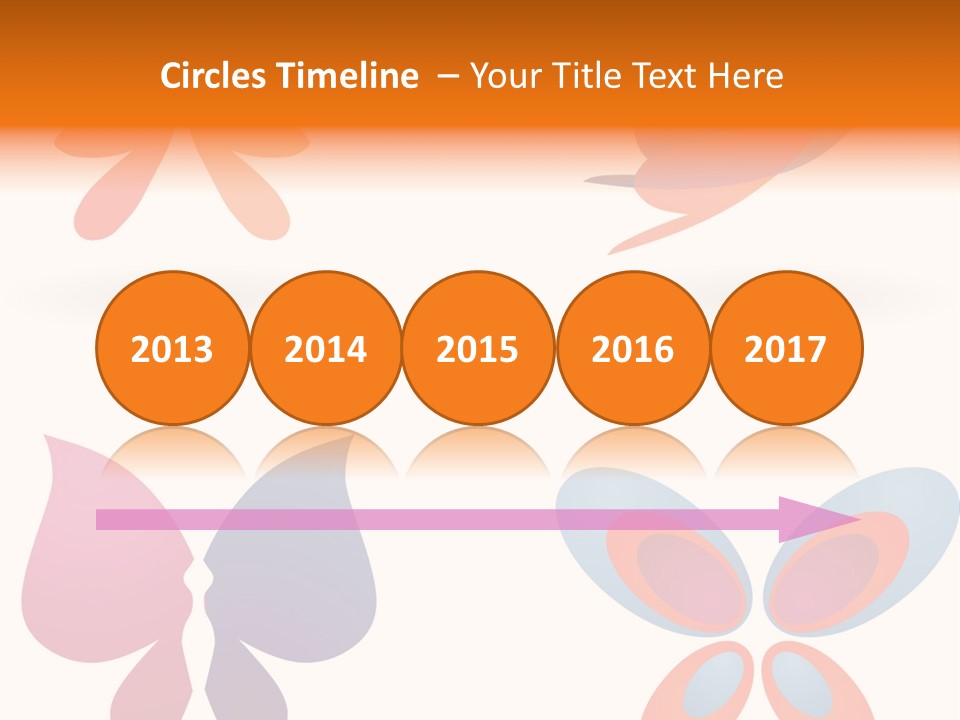 Leaf Butterfly Collection PowerPoint Template