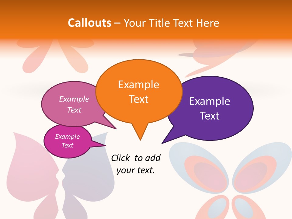 Leaf Butterfly Collection PowerPoint Template