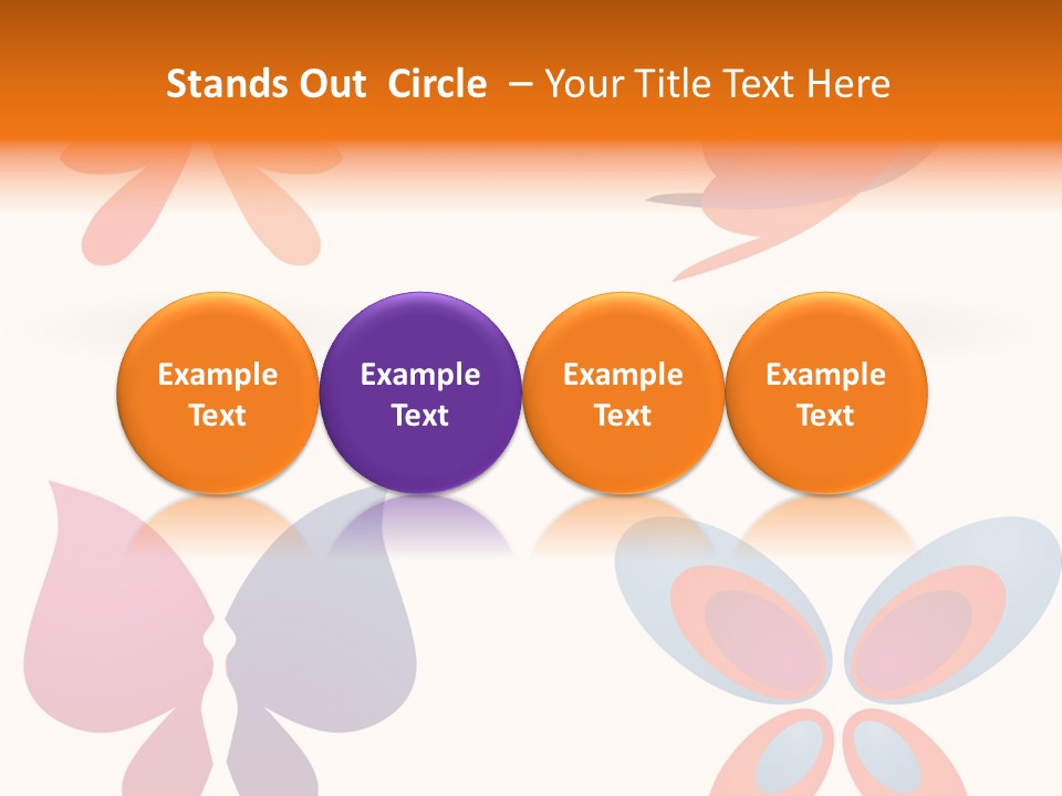 Leaf Butterfly Collection PowerPoint Template