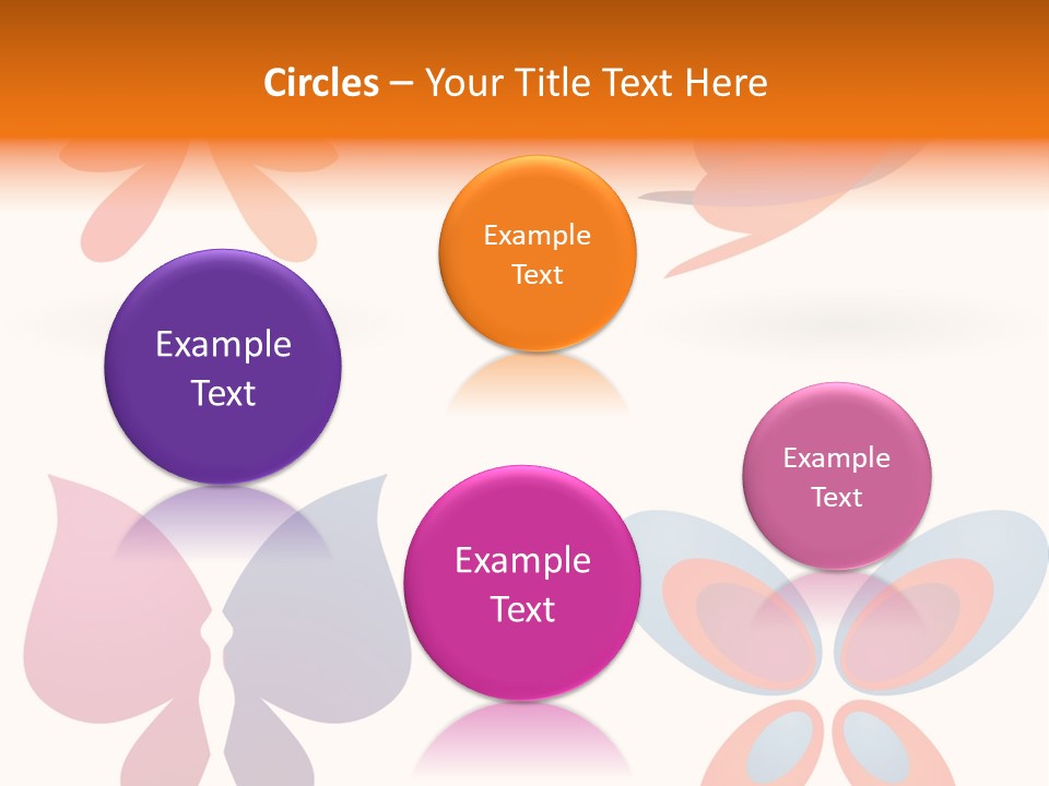 Leaf Butterfly Collection PowerPoint Template